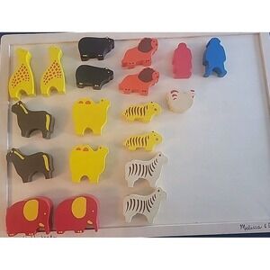 PlanToys Noah's Ark Two by Two Wooden Toy Set 1980s Vintage